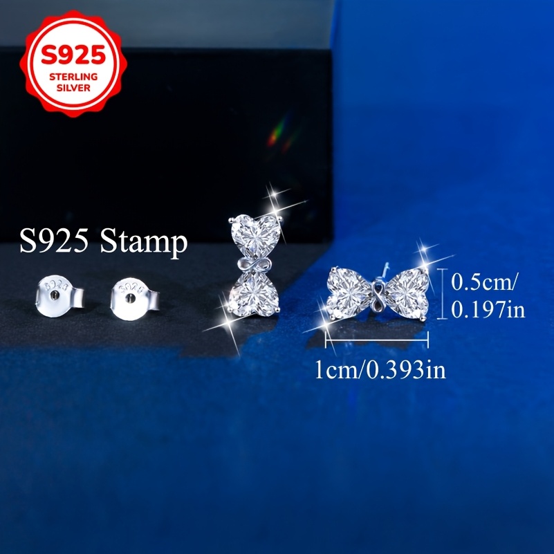 Women's 925 Sterling Silver Knot Flower Charm Earrings